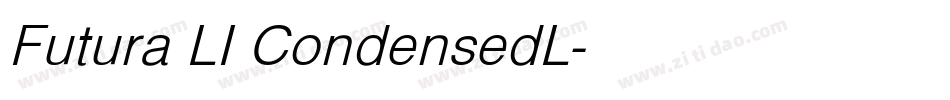 Futura LI CondensedL字体转换